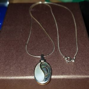 Abalone/Mother of Pearl Sterling Silver Necklace